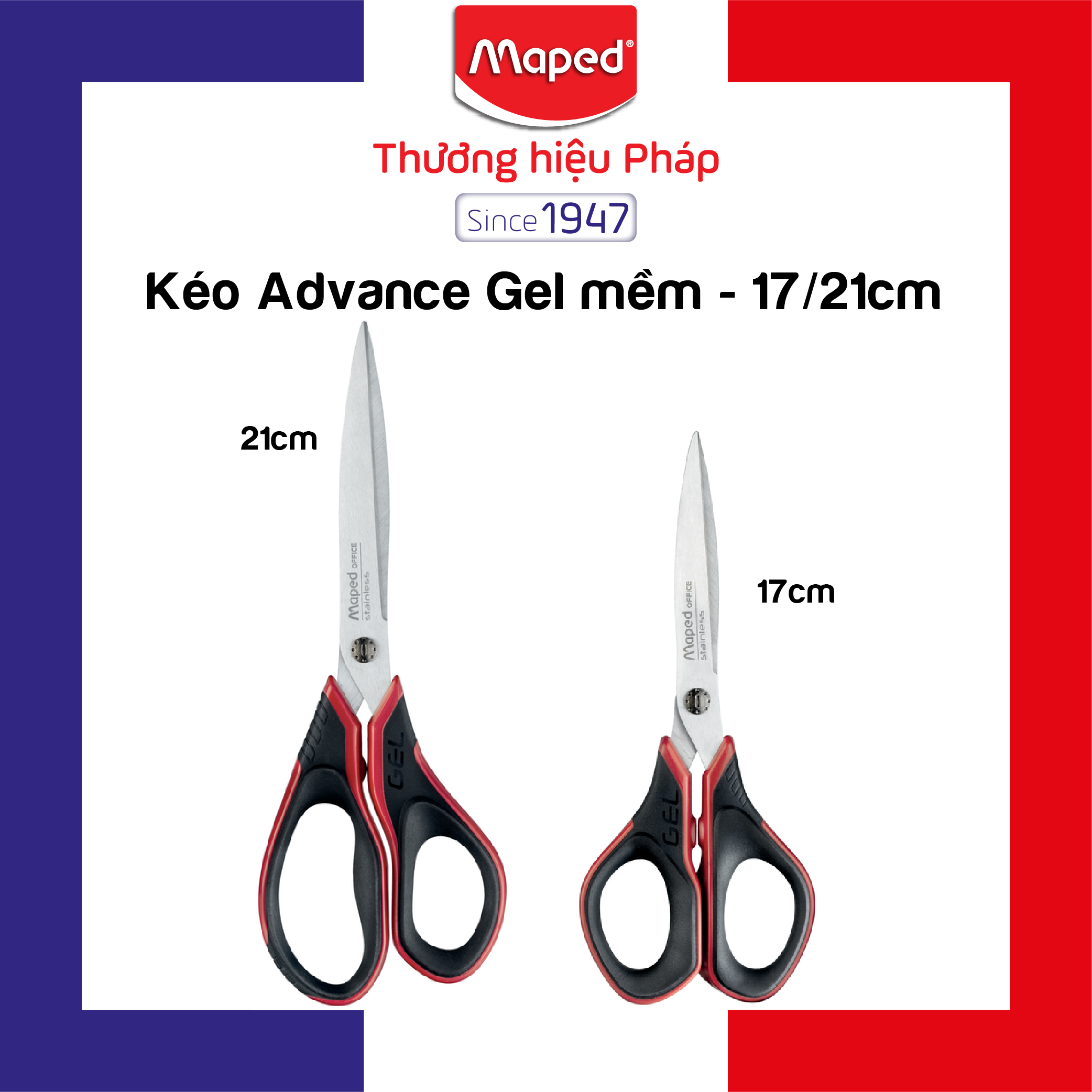 MAPED - Kéo Advanced Gel mềm - 1 cây