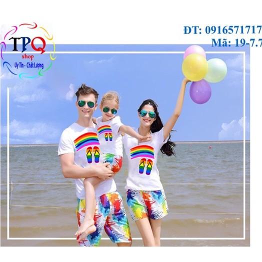 ĐỒ GIA ĐÌNH ĐI BIỂN - GIÁ 1 BỘ LUÔN QUẦN VÀ ÁO