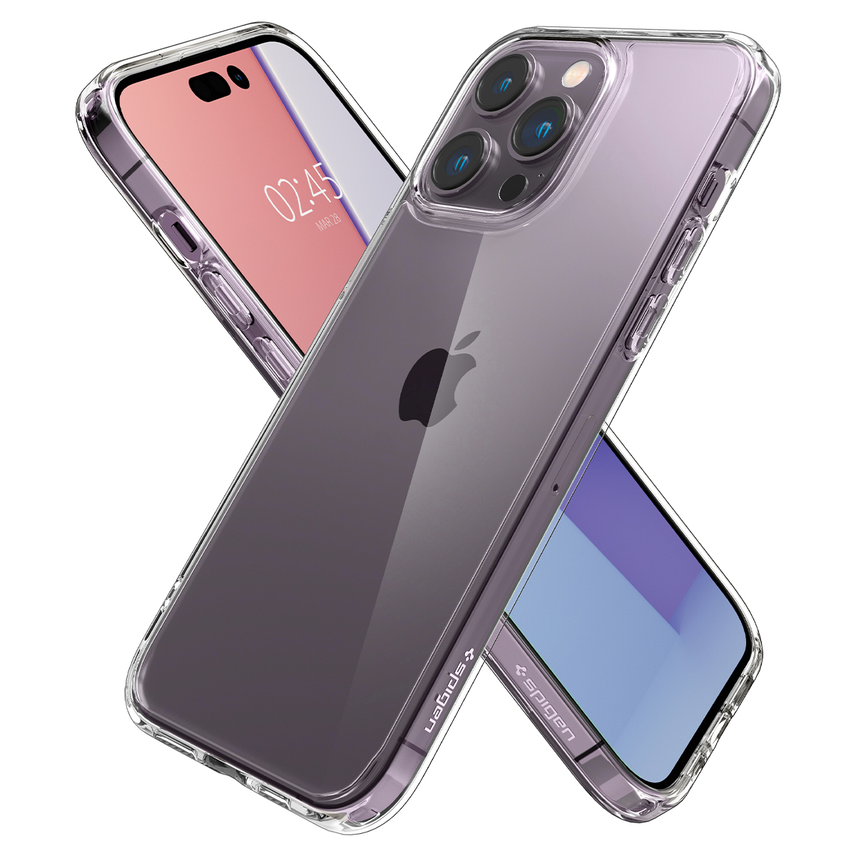 Ốp Lưng dành cho iPhone 14 Pro Max Spigen Ultra Hybrid Crystal Clear Case - Hàng Chính Hãng