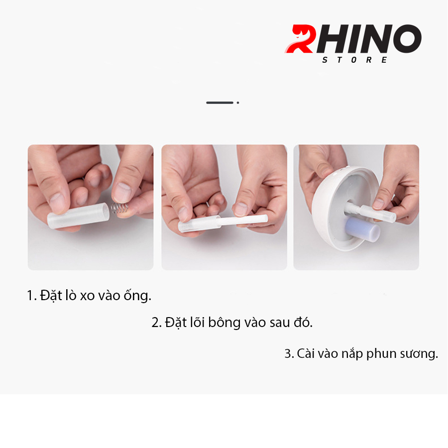 Máy phun sương tinh dầu tạo ẩm Rhino H301 hình mặt trăng, dung tích 200ml, nhỏ gọn - Hàng chính hãng