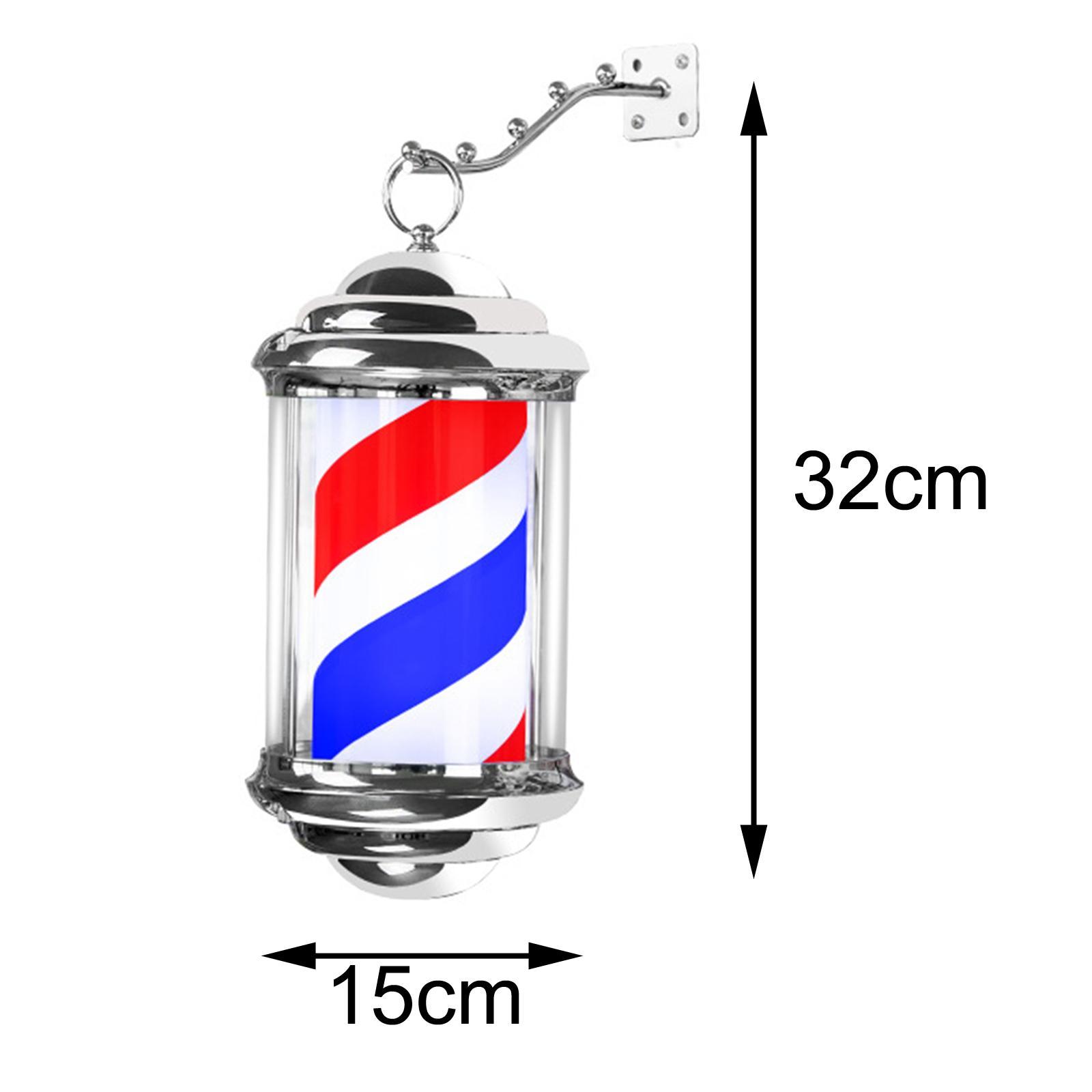 Barber Shop Pole Light Stripe Rotating Hair Salon Shop Sign for Outdoor