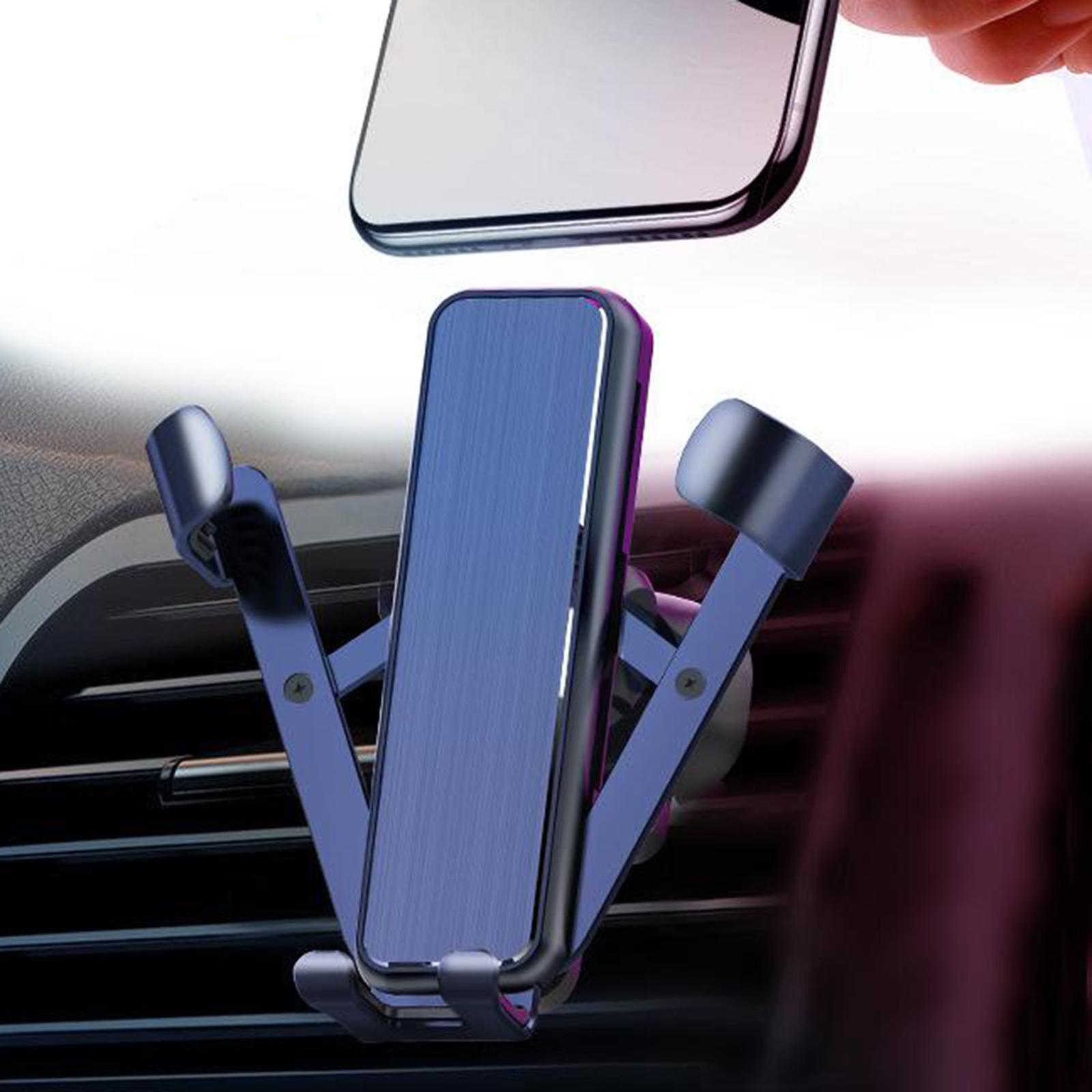 Car Phone Mount for Air Vent Auto Lock Fit for 4-6 inch Phones blue