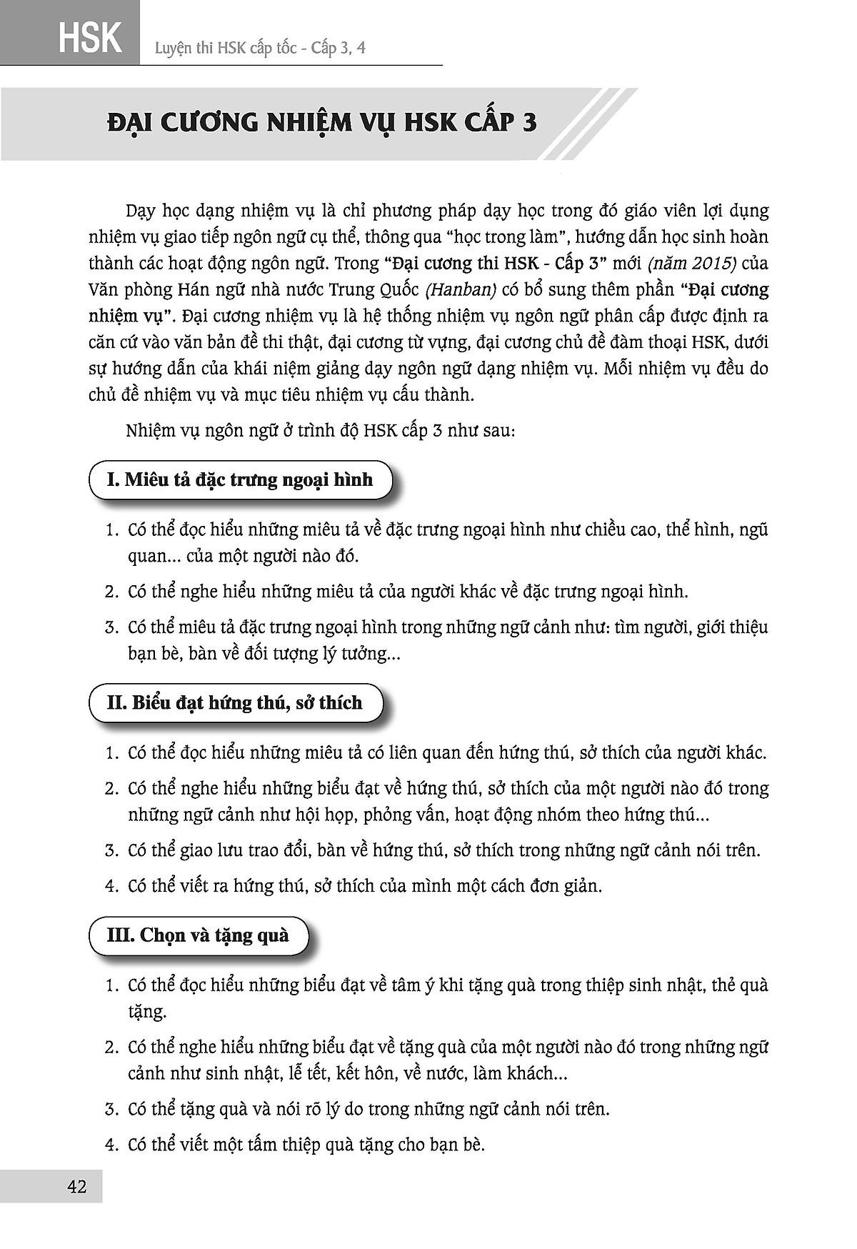 Luyện Thi HSK Cấp Tốc (Cấp 3-4) 2018 (Tặng kèm bookmark)