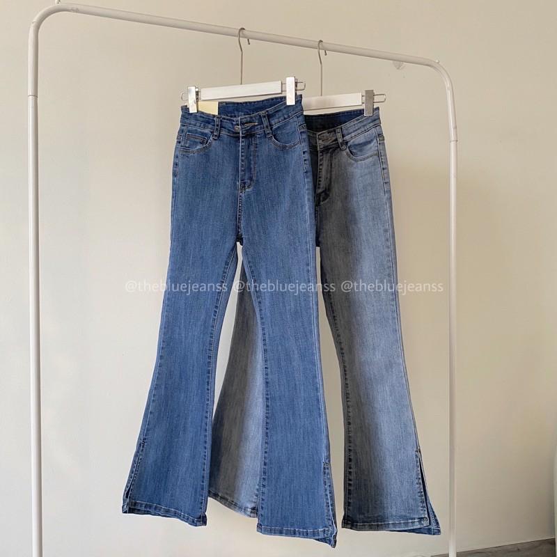 QUẦN JEANS ỐNG LOE VẢI CO GIÃN