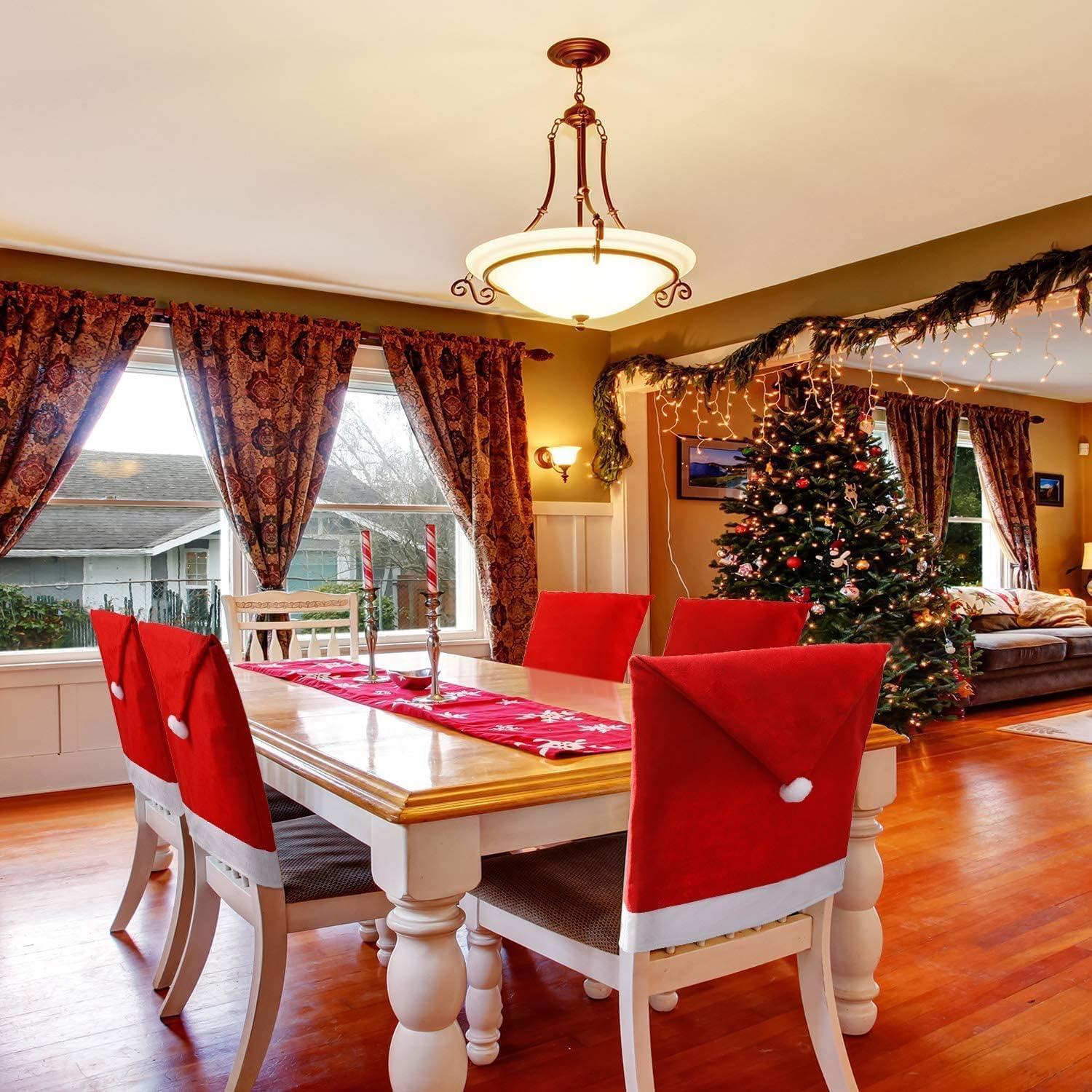 Bọc Ghế Giáng Sinh, Bộ 10 Bọc Ghế Giáng Sinh Bọc Ghế Giáng Sinh Bọc Ghế Giáng Sinh Cho Trang Trí Bữa Tiệc