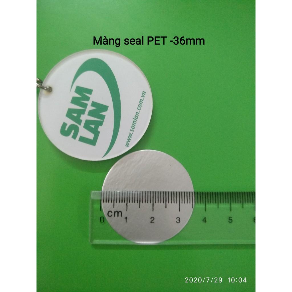 Màng seal nhôm PET phi 36 mm - dành cho chai nhựa PET