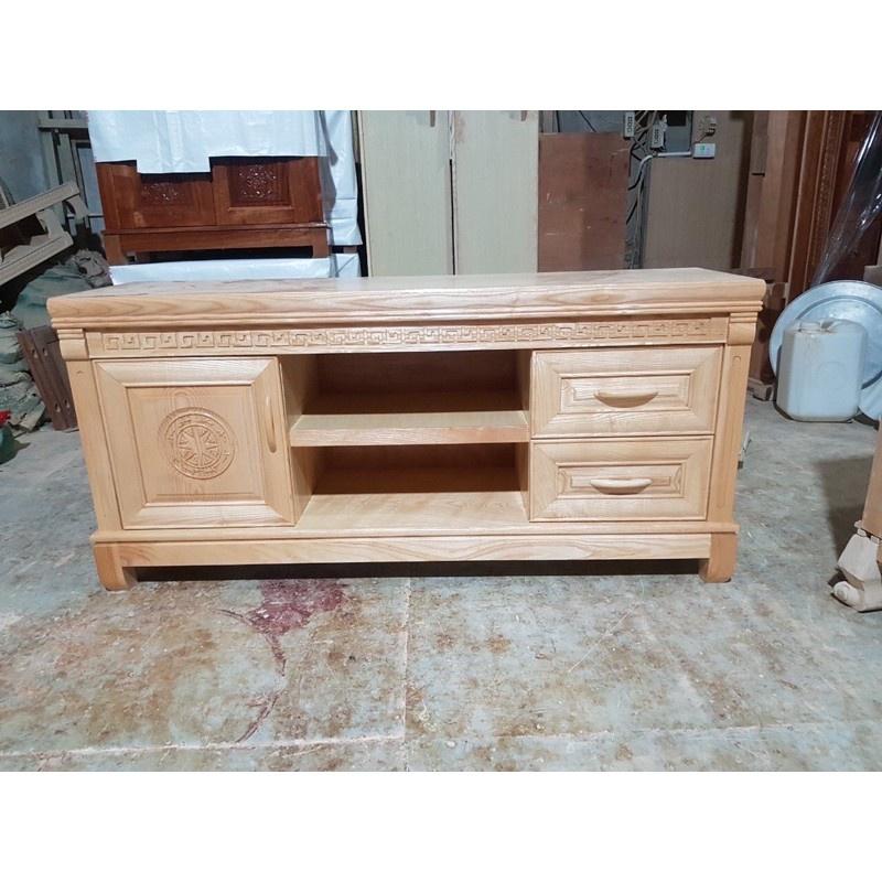 kệ ti vi nhỏ phòng khách gỗ sồi