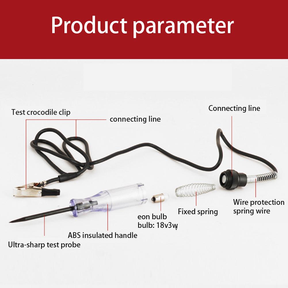 6 V 12 V 24 V Portable Car Automotive Electric Digital Display Circuit Tester Truck Circuit Probe Test Pen Light Tester