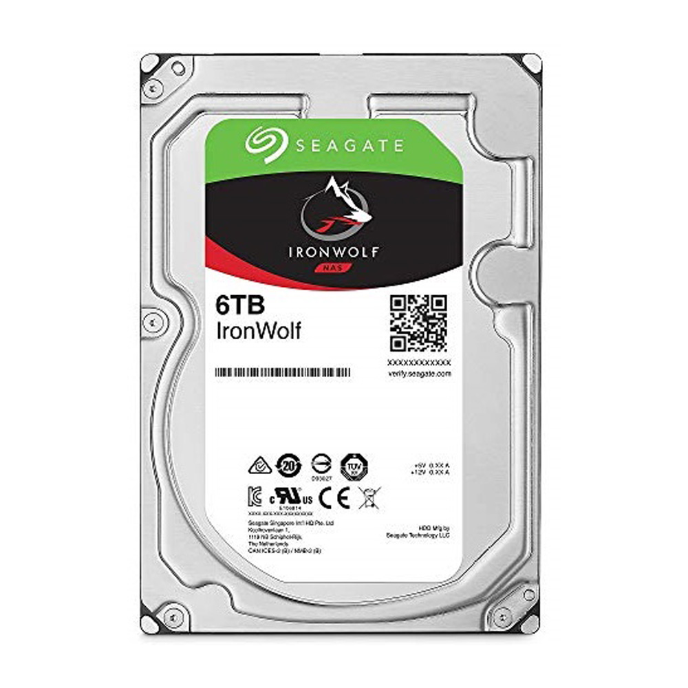 Ổ cứng HDD Seagate IronWolf 6TB ST6000VN001 3.5 inch SATA III 256MB Cache 5400RPM - Hàng chính hãng