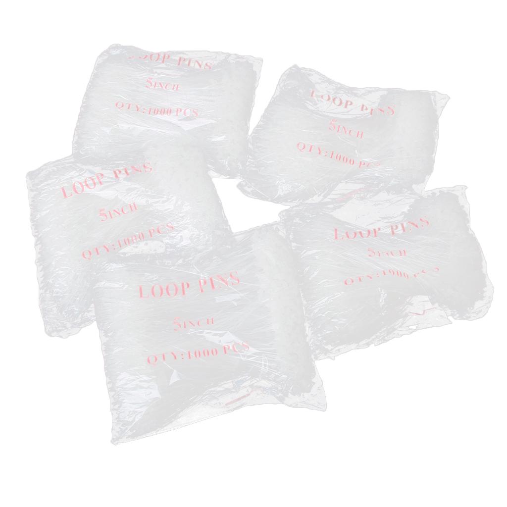 5000Pcs 5 '' Plastic Tag Line Tagging Tie for Jewelry Garment