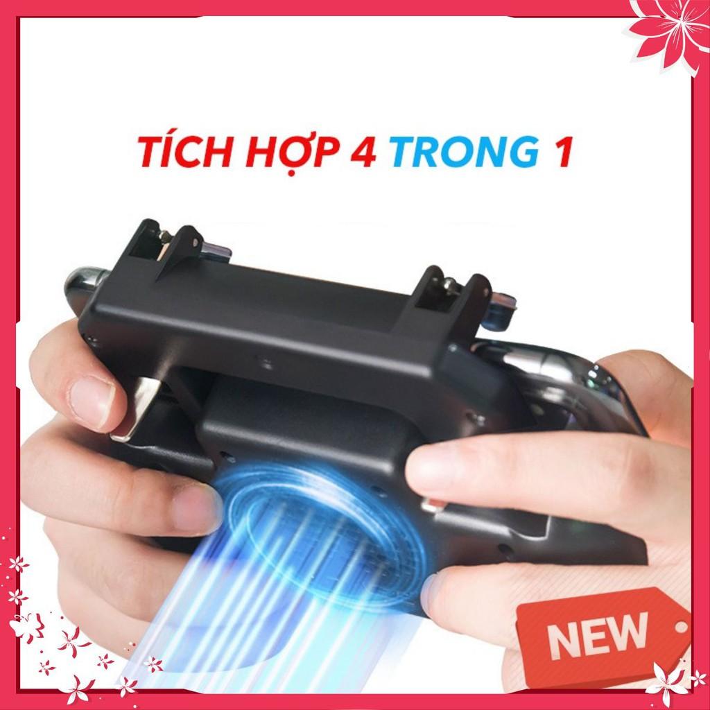 Tay cầm chơi game PUBG tích hợp tản nhiệt và sạc dự phòng cho điện thoại - SR GamePad