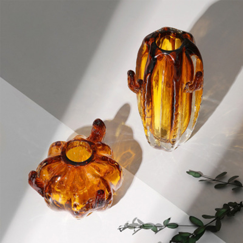 Cặp Bình Cắm Hoa Dáng Xương Rồng Bocasilat 2 Sets Cổ Điển Sang Trọng Cao Cấp Kiểu Châu Âu DECOR LUXURY - Hàng Nhập Khẩu