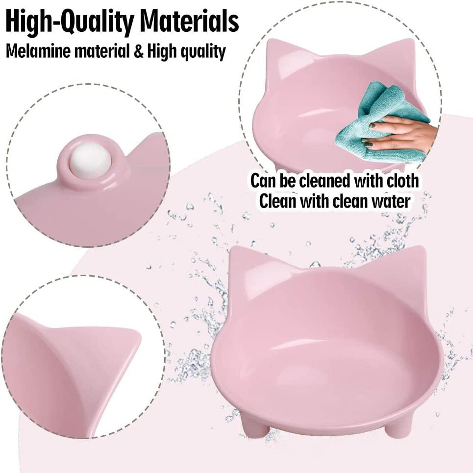 Bát đựng thức ăn cho mèo Bát ăn cho thú cưng chống trượt Bát nước nông cho mèo