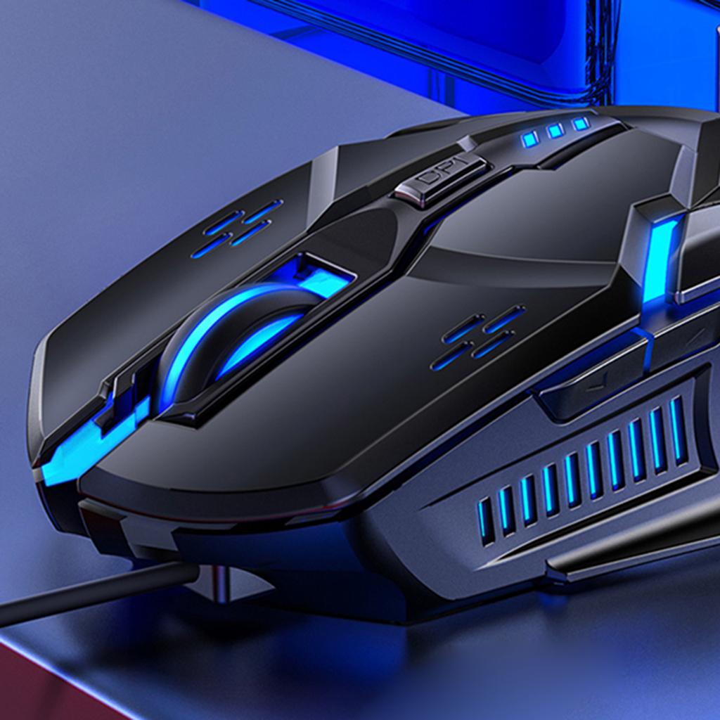 Gaming Mouse Wired,with 6D Programmable Buttons, RGB Lights Perfect for Gaming Computer Mouse for PC, Laptop, Computers