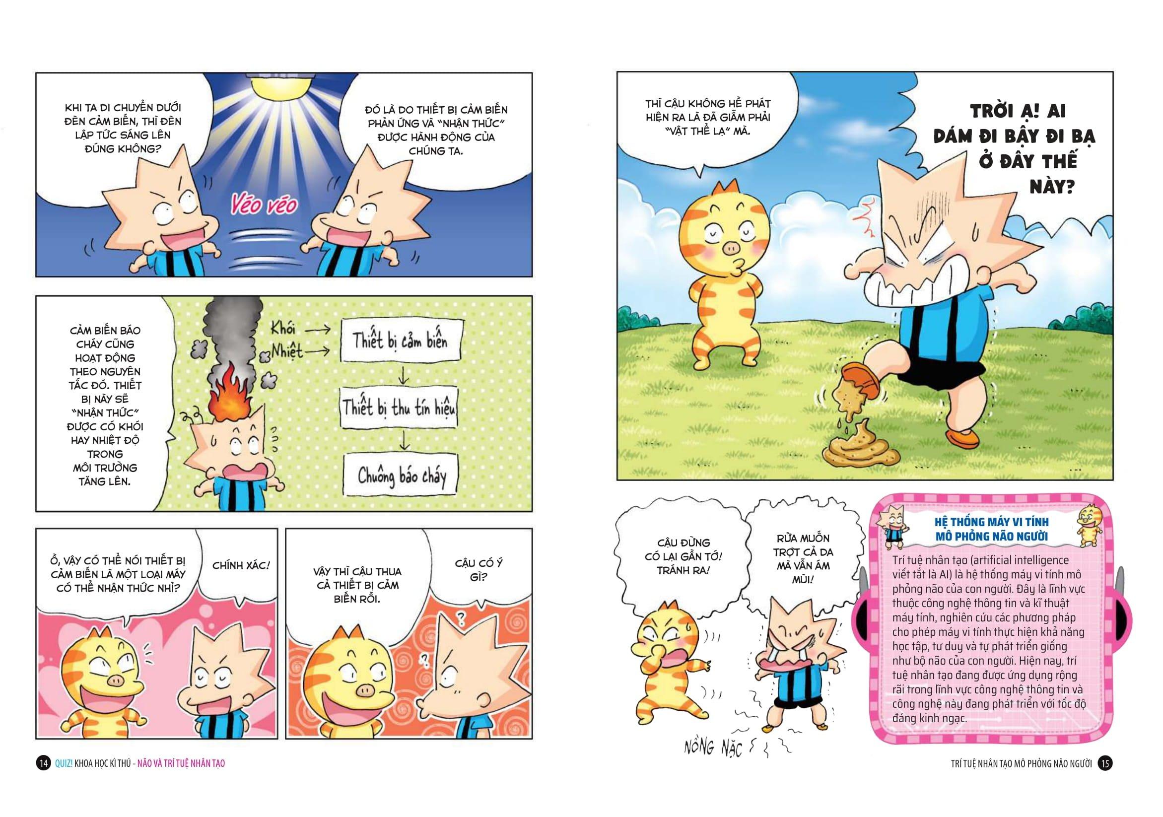 Sách - Quiz! Khoa Học Kì Thú - Não Và Trí Tuệ Nhân Tạo