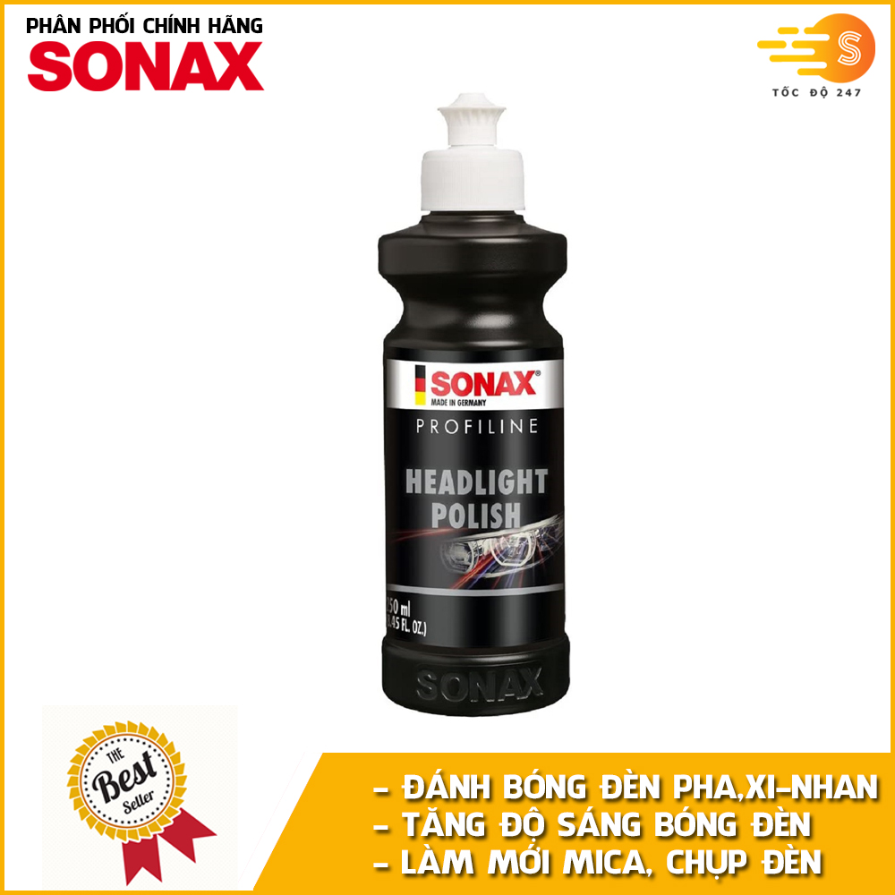 Kem đánh bóng xóa xước đèn pha, đèn xi-nhan ô tô Headlight Polish Profiline Sonax 276141 - làm trong đèn, cải thiện tầm nhìn rõ rệt