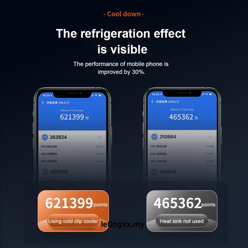 Mobile Quạt Tản Nhiệt 3 Mức Độ Nhỏ Gọn Tiện Dụng Cho Iphone / Huawei / Samsung / Xiaomi