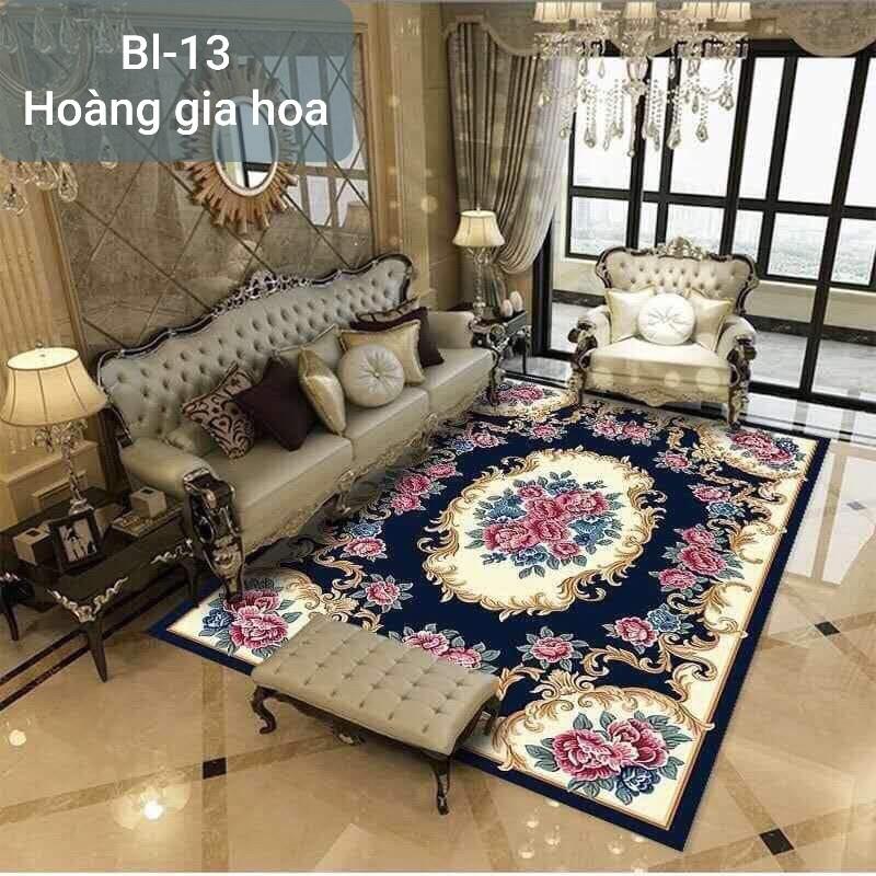 Thảm trải sàn BALI loại 5D kích thước 1m6 x 2m3 mẫu kẻ Hàn quốc