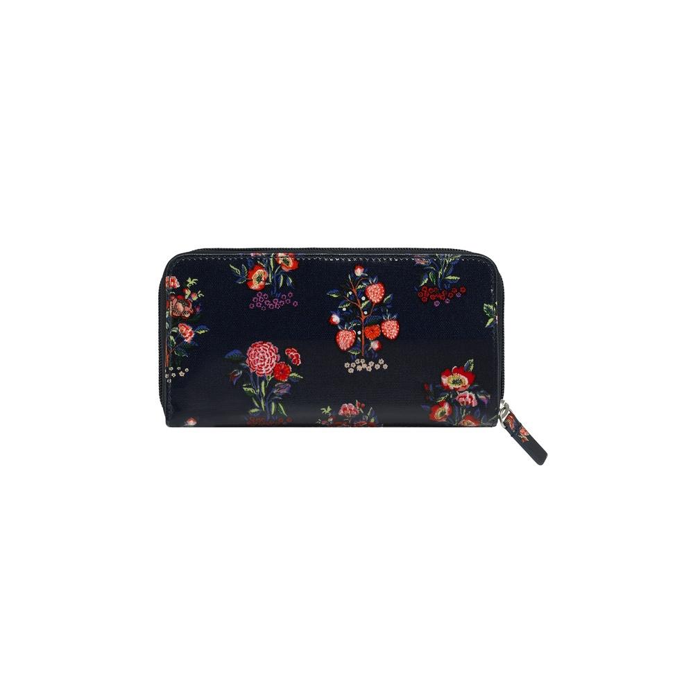 Cath Kidston - Ví nữ dài/Continental Zip Wallet - Kingdom Posey - Navy -1042078