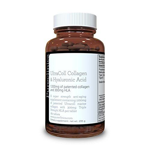 Viên nang pureclinica 1500mg UltraColl Collagen  và Axit Hyaluronic  - 180 viên