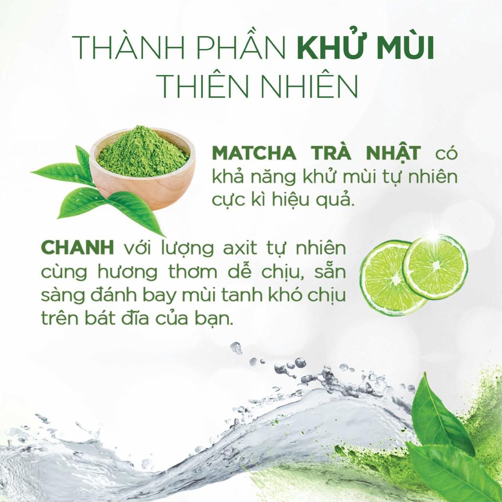 COMBO 3 chai Nước rửa chén Sunlight Trà xanh Chai 750g