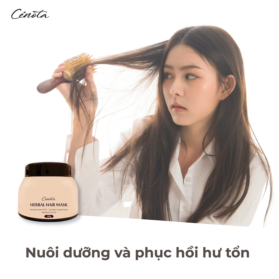 Ủ tóc thảo dược gừng Nhật Cenota Herbal Hair Mask