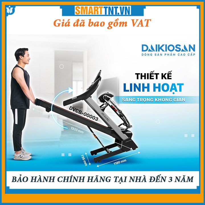 Máy chạy bộ đa năng chính hãng Daikiosan DVCB-00003 cao cấp