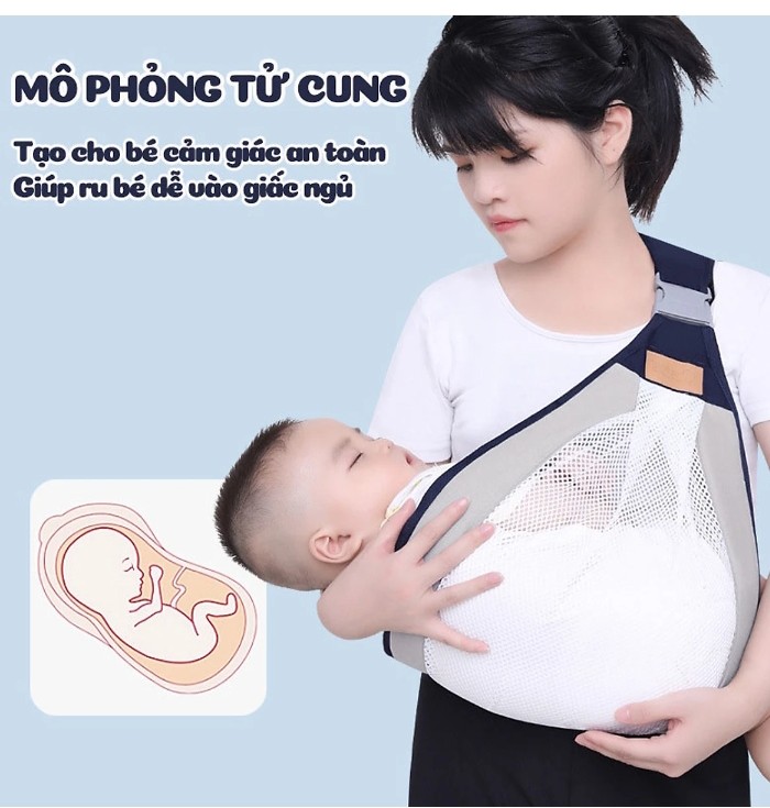 ĐAI, ĐỊU CHÉO THOÁNG KHÍ THOẢI MÁI CHO BÉ