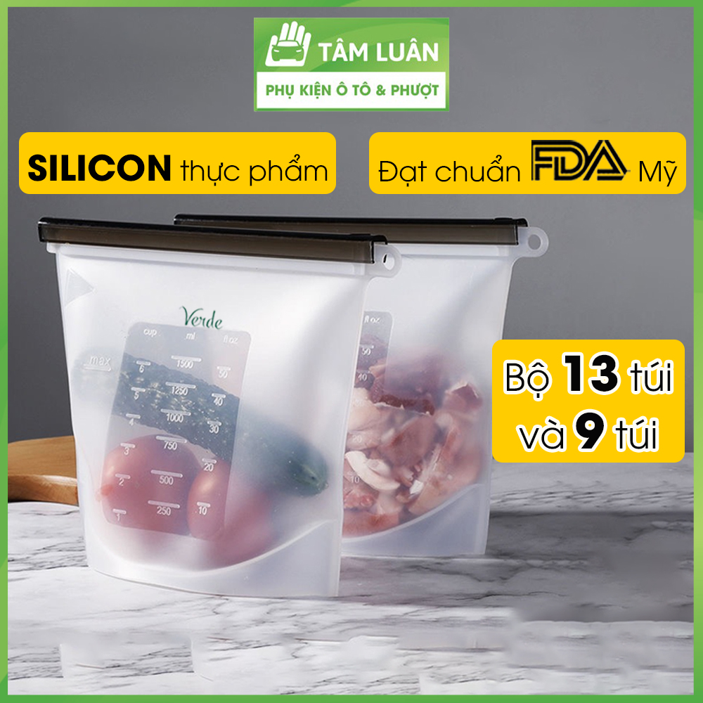 Túi silicon đựng thực phẩm đạt tiêu chuẩn FDA, an toàn không độc hại, sử dụng được ở nhiệt độ cao TÂM LUÂN Chổi lau tẩm dầu - Hàng chính hãng