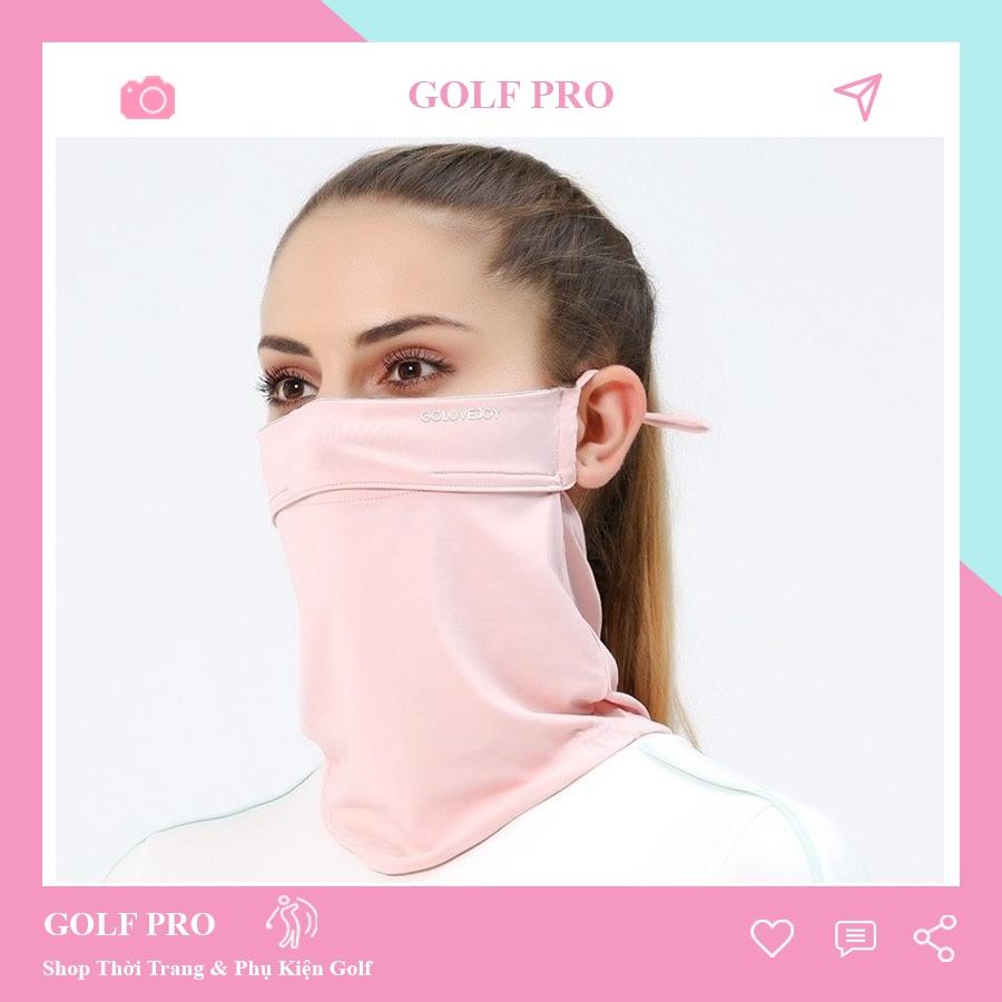 Khẩu trang golf Nữ chống nắng thời trang thoáng khí chính hãng Golovejoy KT051
