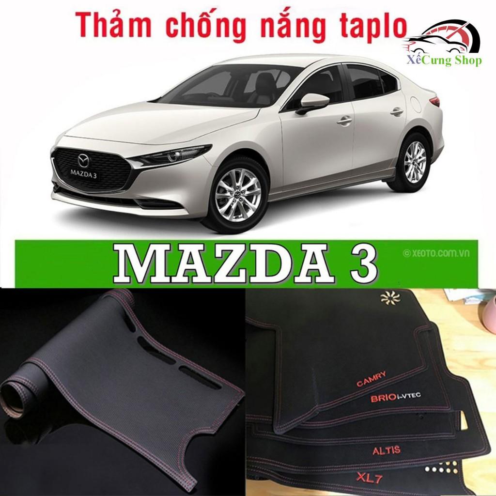 Thảm Taplo Da Carbon Xe Mazda 3 Đời 2015 - 2019