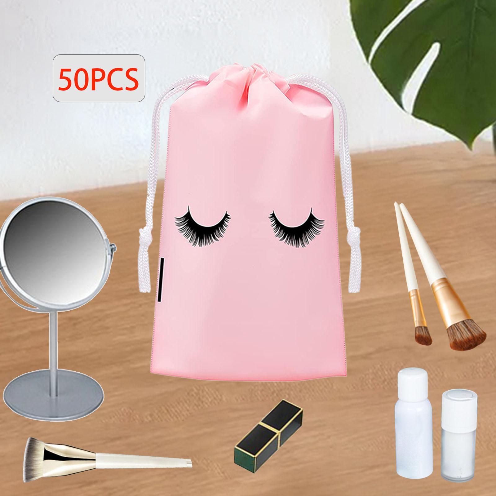 50x Travel Toiletry Makeup Pouch Waterproof with Drawstring Toiletry Bag