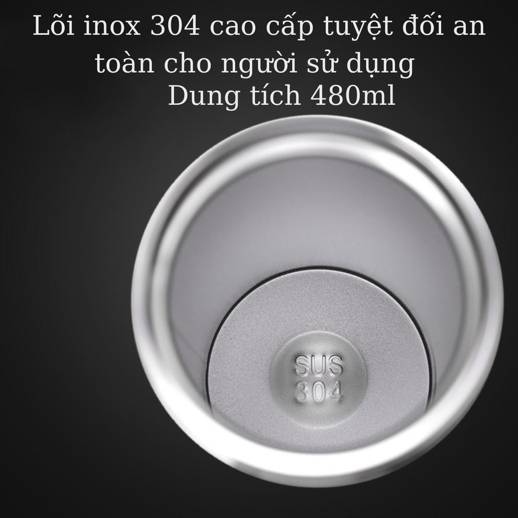 Bình giữ nhiệt 6 lớp TiLoKi TGN04 giả da chống xước dung tích 480ml