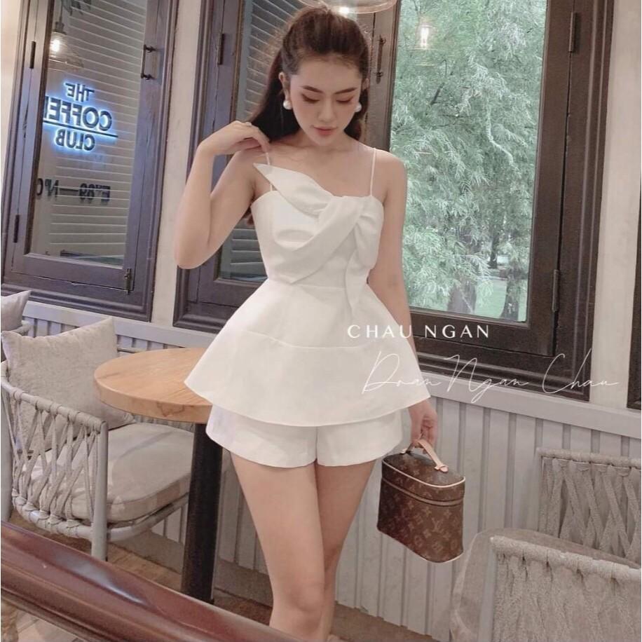 Sét bộ nữ hai dây kết nơ ngực có nhiều màu để lựa chọn HT15 AM