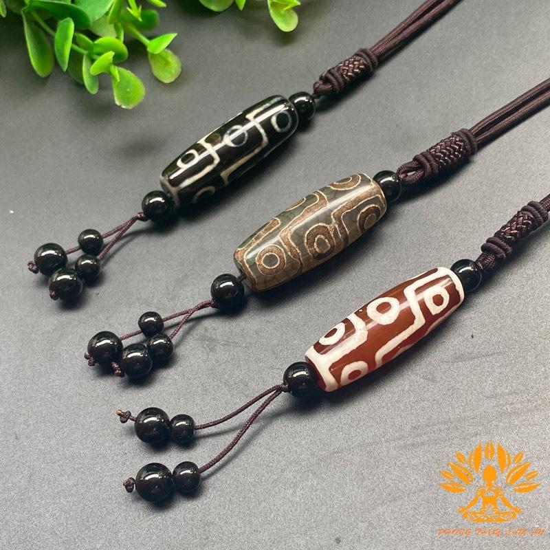 VÒNG DZI CHÍN MẮT THIÊN CHÂU TÂY TẠNG MẬT TÔNG HIỆN THÂN CỦA ĐỨC HOÀNG THẦN TÀI DZAMBALA TẶNG KÈM HỘP GẤM