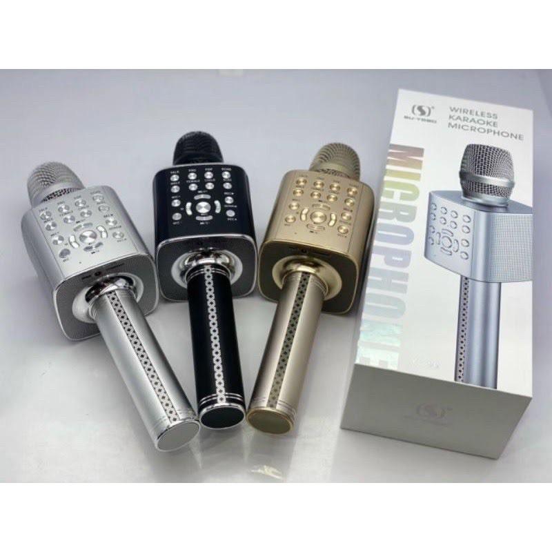 Micro karaoke bluetooth cao cấp SU YOSD YS-96 Bass hay chống hú, hát cực nhẹ (Màu Random)