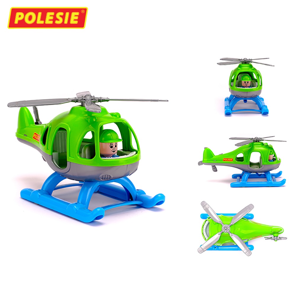 Máy Bay Trực Thăng Đồ Chơi Bumblebee, Đồ Chơi Giáo Dục, An Toàn, Phát Triển Tư Duy, Sáng Tạo Cho Bé - Polesie Toys 67654 (Giao màu ngẫu nhiên)