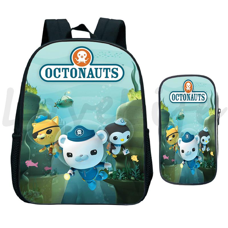 Hoạt Hình Các Octonauts Mẫu Giáo Ba Lô Cho Bé Mầm Non Túi Trẻ Em Schoolbag Bé Trai Bé Gái 2 Set Sinh Đựng Kawaii Mochila