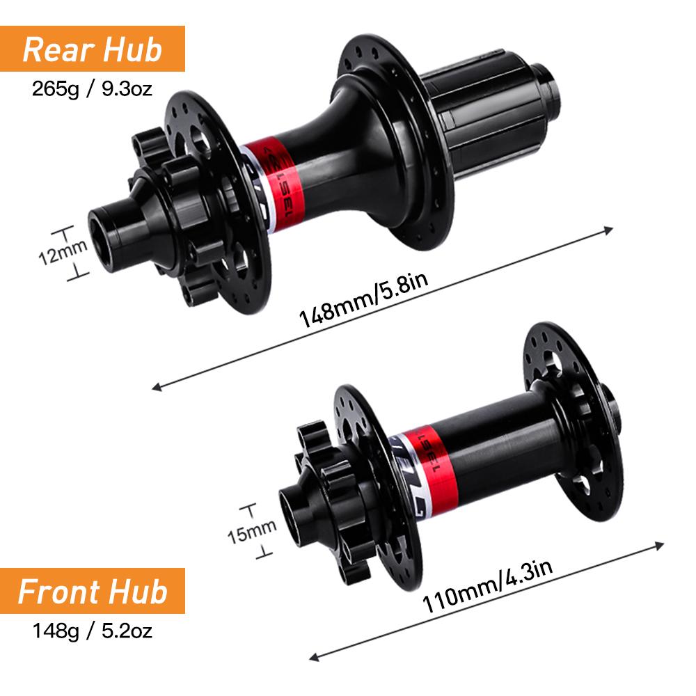 Trục Phanh Đĩa Sau 32 Lỗ Phía Trước 110Mm / Phía Sau 148Mm Bằng Hợp Kim Nhôm Cho Xe Đạp Gub Mtb