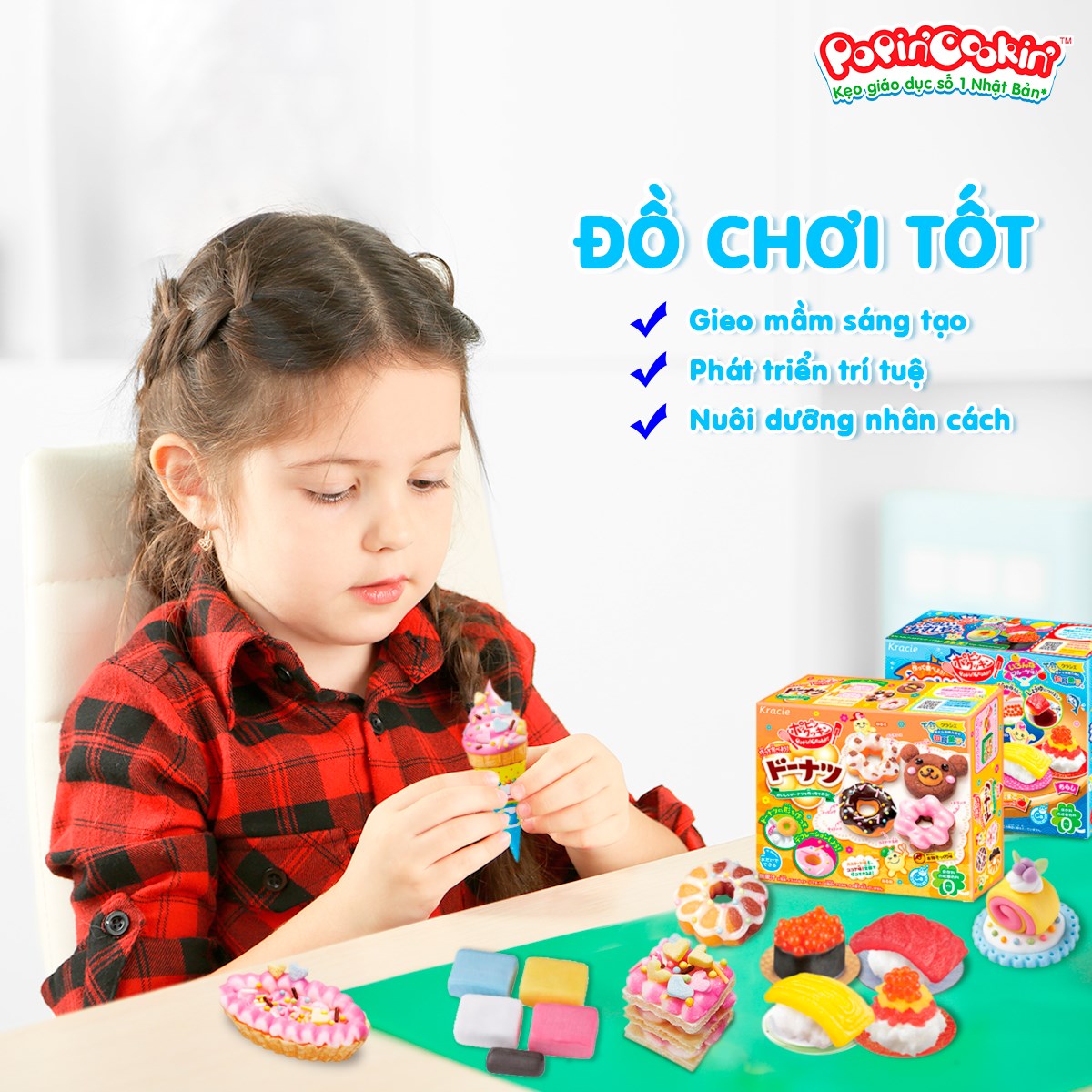 Kẹo popin cookin sáng tạo thế giới sắc màu colorful peace