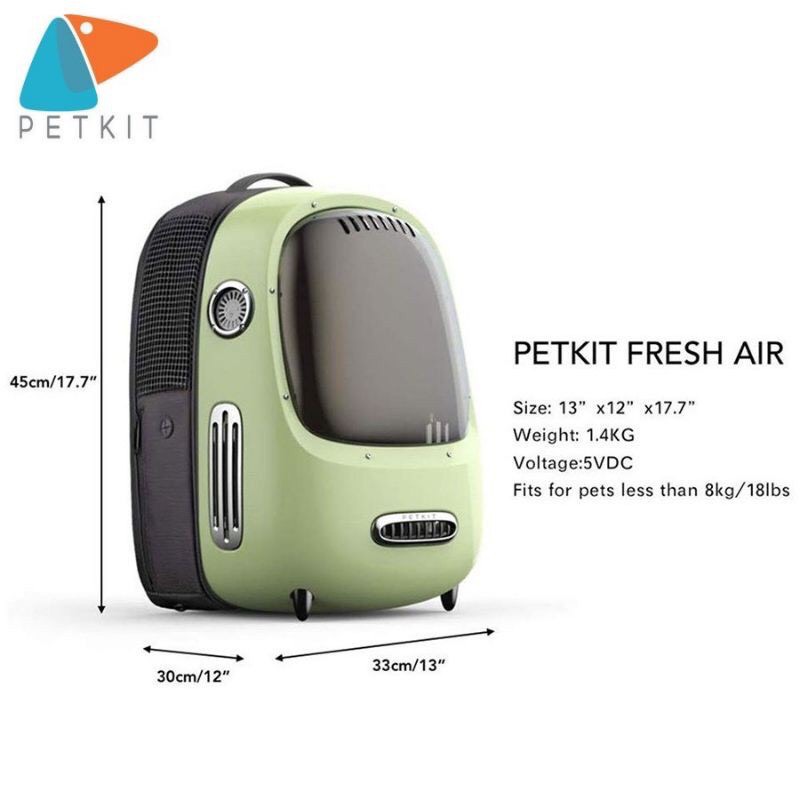 Balo Petkit Điều Hoà Thông Minh Cho Thú Cưng - Petkit Breezy ver 1 và Breezy ver 2 New