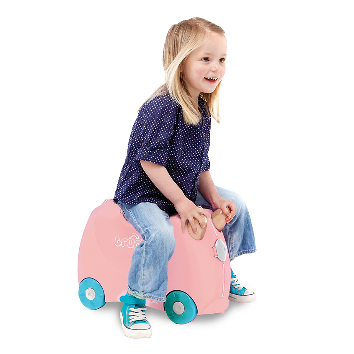 Vali trẻ em TRUNKI - Hồng hạc Flossi 0353-GB01