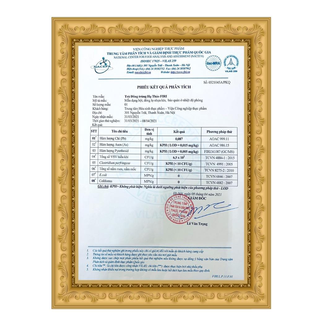 Trà Đông Trùng Hạ Thảo Firi – Tăng cường sức khỏe, chống lão hóa