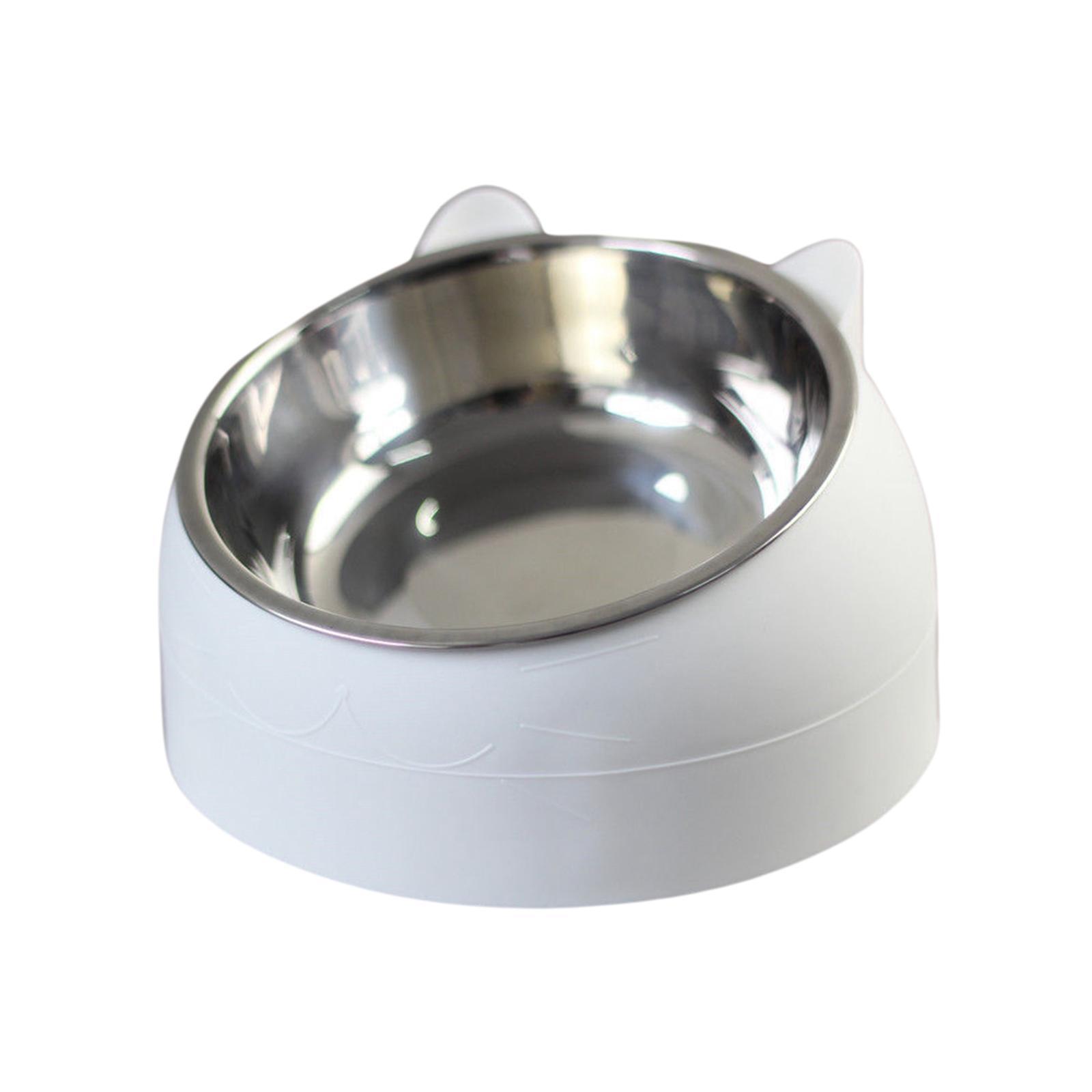 2x Cats Feeder Raised Food Feeder Neck Protective Bowls