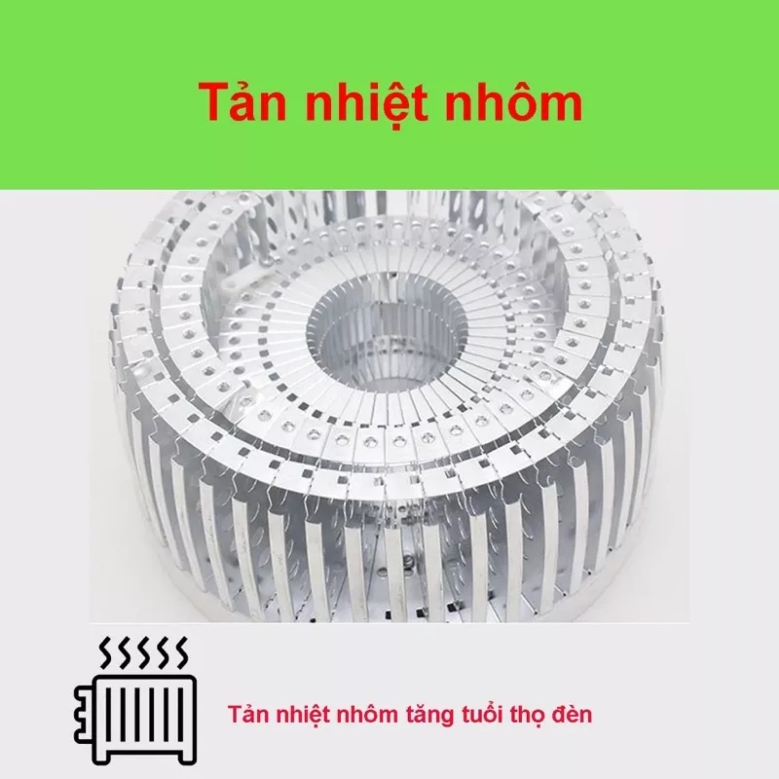 Bóng đèn led siêu sáng hình trụ 50w-100W-150W tản nhiệt nhôm độ bền cao