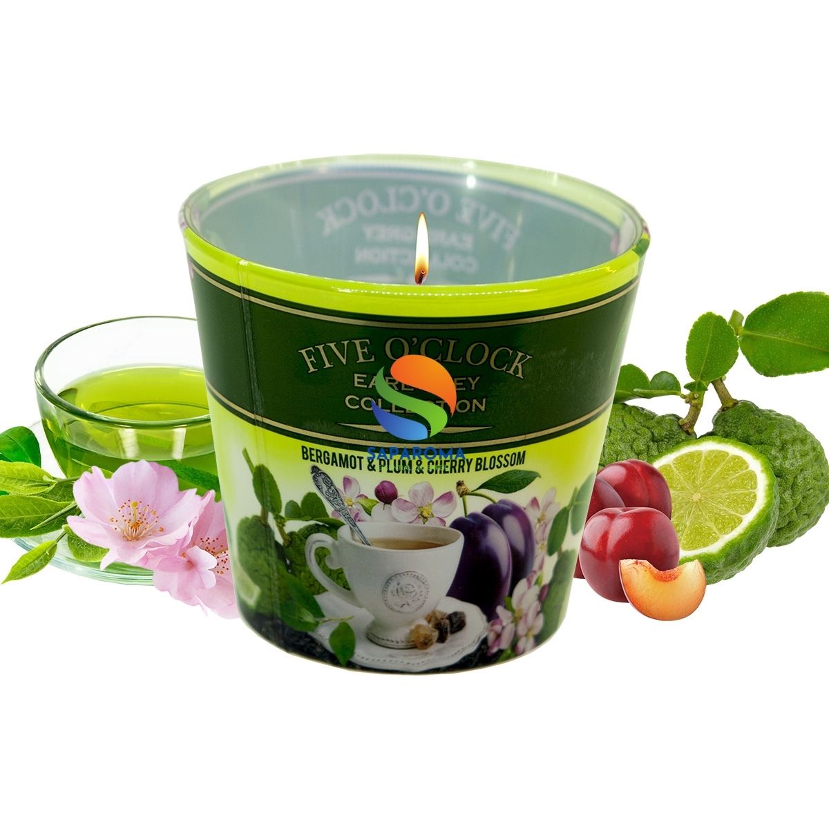 Ly nến thơm tinh dầu Bartek Five O'clock 115g QT029897 - hương trà cam, nến trang trí, thơm phòng, thư giãn, hỗ trợ khử mùi (giao mẫu ngẫu nhiên)