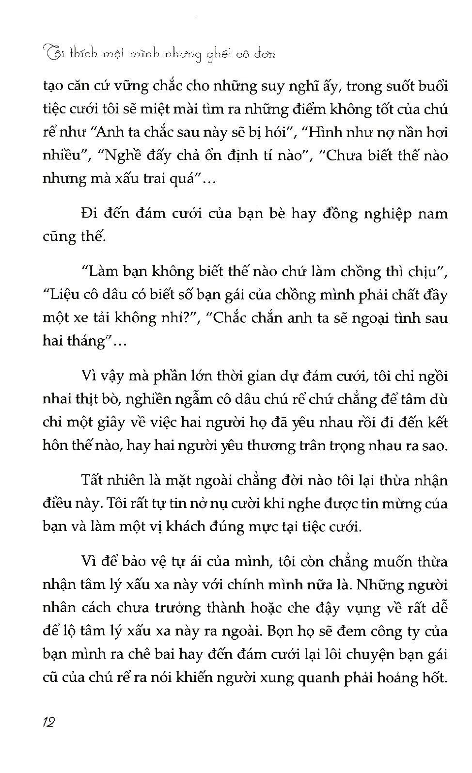 Tôi Thích Một Mình Nhưng Ghét Cô Đơn