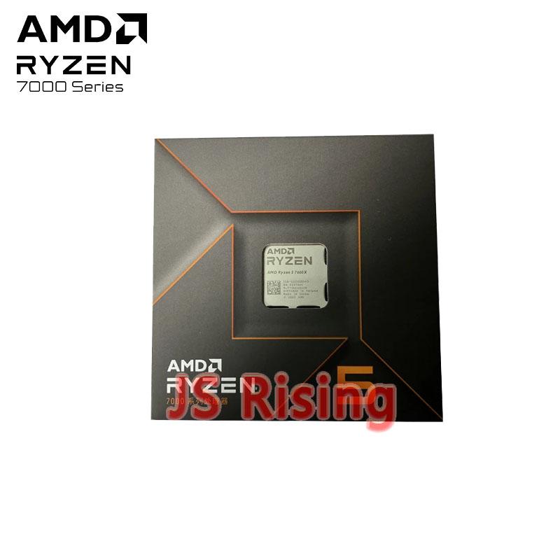 Mới AMD Ryzen 5 7600X R5 7600X HỘP 100-000000593 4.7GHz 6 Nhân 12 Luồng 5nm Zen 4 Ổ Cắm 105W AM5 PCI-E5.0 Không Quạt