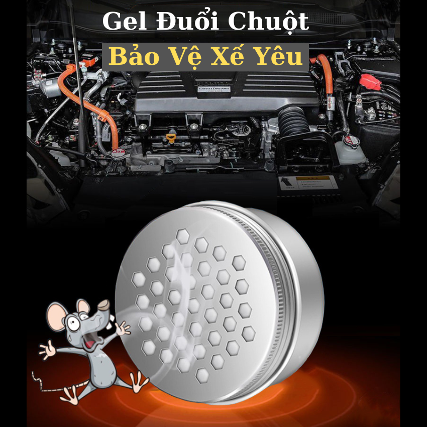 Gel Xua đuổi chuột Ô Tô cao cấp Hương Tự Nhiên mùi bạc hà dễ chịu, an toàn, Gel gắn khoang máy ô tô, chống chuột,đuổi chuột ô tô, sử dụng được cả cho tủ bếp, góc nhà
