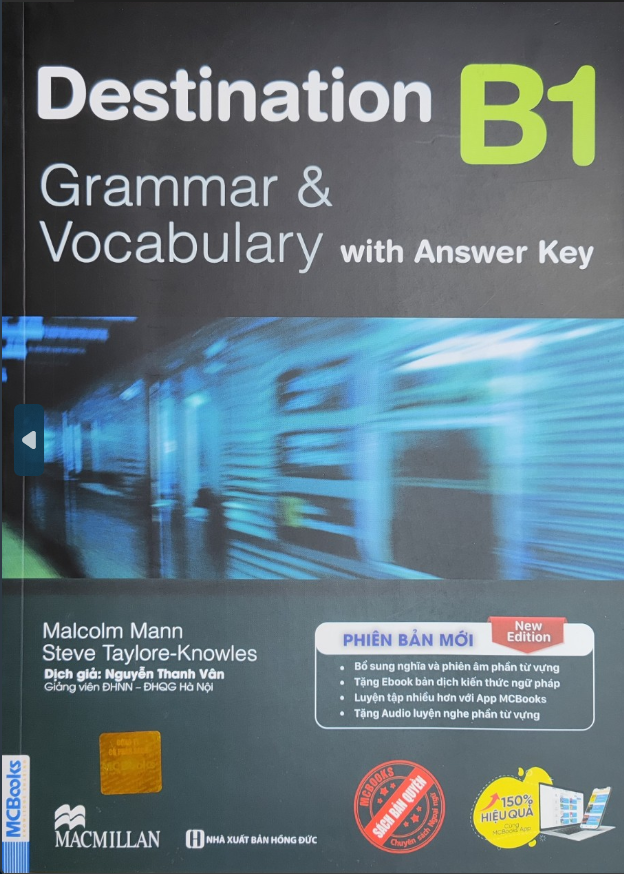 Trọn bộ Destination B1, B2 và C1+C2 Grammar & Vocabulary